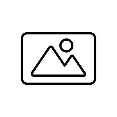 Resim simgesi vektörü. fotoğraf galerisi simgesi