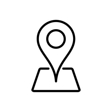 Pin simgesi vektörü. Konum simgesi vektörü. hedef simgesi. harita iğnesi