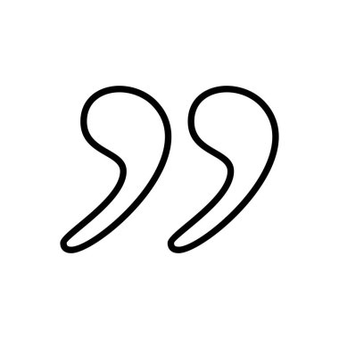 Simge vektöründen alıntı. Tırnak işareti sembolü.