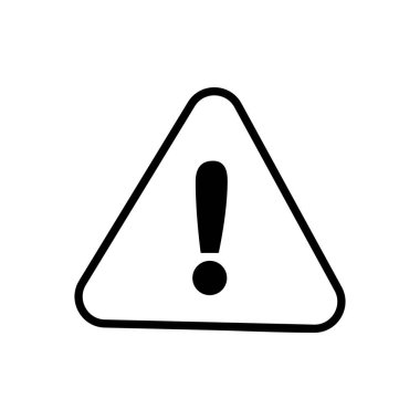 Ünlem tehlike işareti. Dikkat çekme simgesi. Tehlike uyarısı işareti