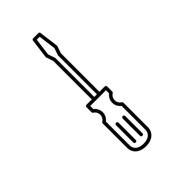 Tornavida simgesi vektörü. araçlar simgesi vektörü