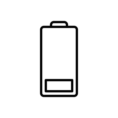 Batarya vektör simgesi. Şarj seviyesi. pil yükleme simgesi