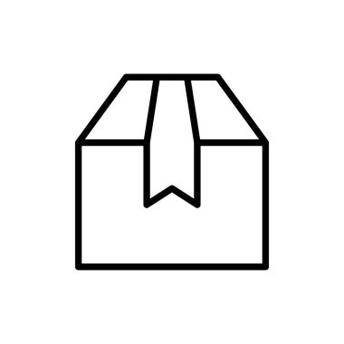 Kutu simgesi vektörü. kutu vektör simgesi, paket, paket