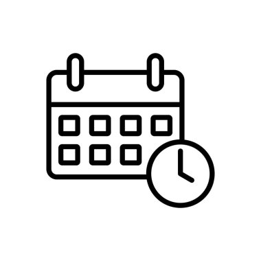 Takvim simgesi vektörü. Takvim sembolü. takvim vektör simgesi