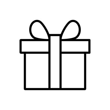 Hediye ikonu vektörü. Hediye vektör simgesi. doğum günü hediyesi