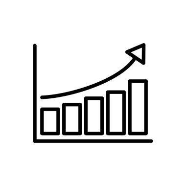 Büyüyen grafik simgesi. Grafik simgesi. diyagram simgesi