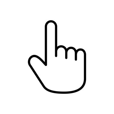 El simgesi vektörü. el vektör simgesi, avuç içi