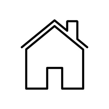 Ev ikonu vektörü. Ev simgesi vektörü