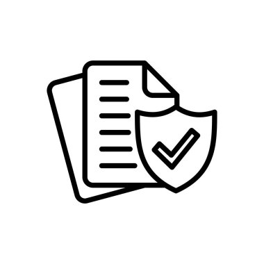 Sigorta ikonu vektörü. sigorta sembolü vektörü