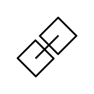 Bağlantı simgesi vektörü. Hiper bağlantı zinciri sembolü.