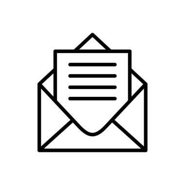 Posta simgesi vektörü. e- posta simgesi vektörü. E- posta simgesi. Zarf illüstrasyonu