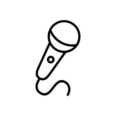 mikrofon ikon vektörü. karaoke simgesi vektörü