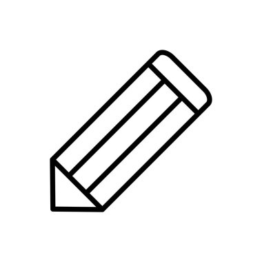 Kalem simgesi vektörü. kalem sembolü. Simge vektörünü düzenle