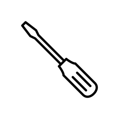 Tornavida simgesi vektörü. araçlar simgesi vektörü