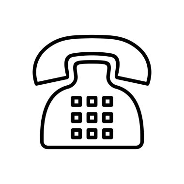 Telefon ikonu vektörü. telefon simgesi vektörü.