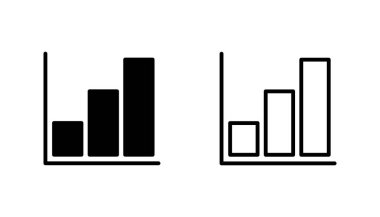 Büyüyen grafik simgesi seti. Grafik simgesi. diyagram simgesi