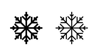 Kar ikonu hazır. kar Tanesi simgesi vektörü