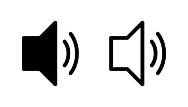 Hoparlör simgesi hazır. Hacim simgesi vektörü. Hoparlör ikon vektörü. ses sembolü