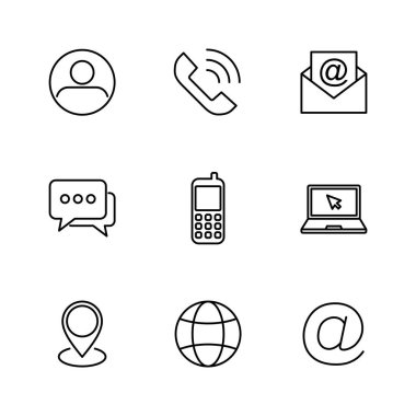 Simge vektörüyle bağlantı kurun. Ağ simgesi vektörü. kartvizit iletişim bilgileri simgesi.