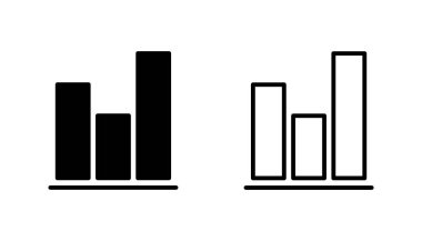 Büyüyen grafik simgesi seti. Grafik simgesi. diyagram simgesi