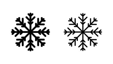 Kar ikonu hazır. kar Tanesi simgesi vektörü