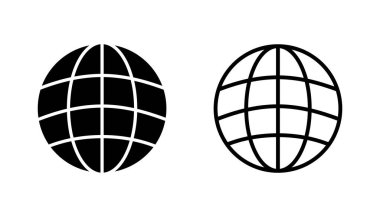 Web simgesi seti. Web simgesine git. Web tıklama simgesi