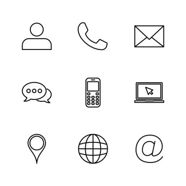 Simge vektörüyle bağlantı kurun. Ağ simgesi vektörü. kartvizit iletişim bilgileri simgesi.