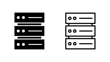 Veritabanı simgesi seti. veritabanı vektörü simgesi