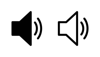 Hoparlör simgesi hazır. Hacim simgesi vektörü. Hoparlör ikon vektörü. ses sembolü
