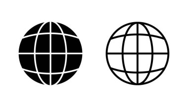 Web simgesi seti. Web simgesine git. Web tıklama simgesi