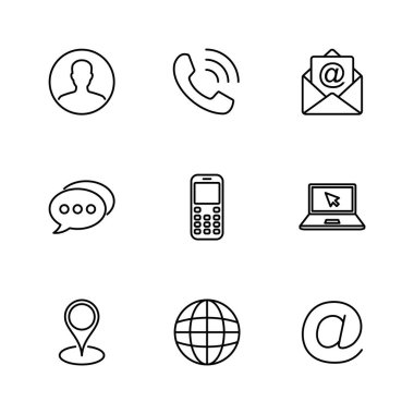 Simge vektörüyle bağlantı kurun. Ağ simgesi vektörü. kartvizit iletişim bilgileri simgesi.