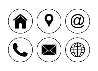 Simge vektörüyle bağlantı kurun. Ağ simgesi vektörü. kartvizit iletişim bilgileri simgesi.