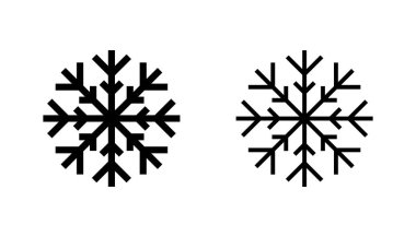Kar ikonu hazır. kar Tanesi simgesi vektörü