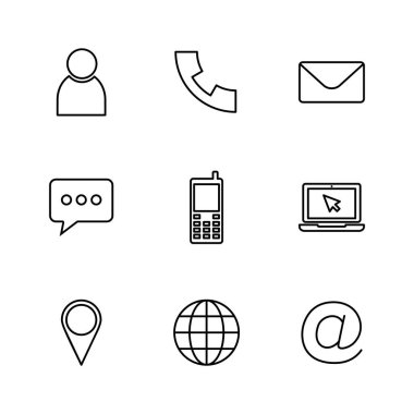 Simge vektörüyle bağlantı kurun. Ağ simgesi vektörü. kartvizit iletişim bilgileri simgesi.