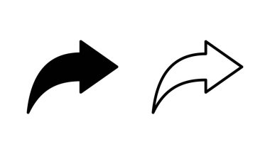 Paylaşım simgesi seti. Paylaşılan vektör simgesi