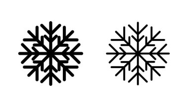 Kar ikonu hazır. kar Tanesi simgesi vektörü