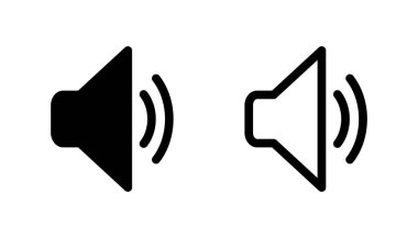 Hoparlör simgesi hazır. Hacim simgesi vektörü. Hoparlör ikon vektörü. ses sembolü