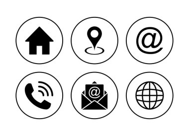 Simge vektörüyle bağlantı kurun. Ağ simgesi vektörü. kartvizit iletişim bilgileri simgesi.