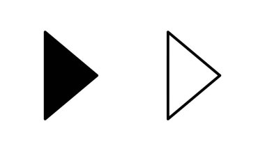 Ok simgesi ayarlandı. Ok sembolü. Web tasarımınız için ok işareti.