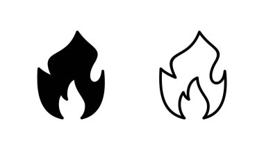 İkon ateşlendi. ateş vektör simgesi