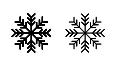 Kar ikonu hazır. kar Tanesi simgesi vektörü