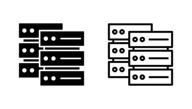 Veritabanı simgesi seti. veritabanı vektörü simgesi