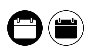 Takvim simgesi ayarlandı. Takvim sembolü. takvim vektör simgesi