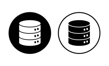 Veritabanı simgesi seti. veritabanı vektörü simgesi