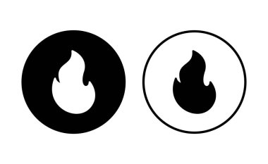 İkon ateşlendi. ateş vektör simgesi