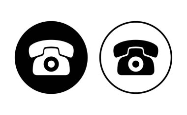 Telefon ikonu seti. telefon simgesi vektörü.