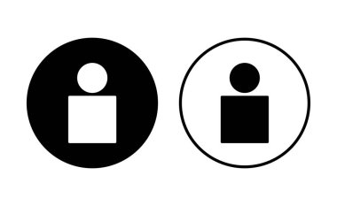 Kullanıcı Simgesi ayarlandı. İnsan imzası. insanlar simgesi. 