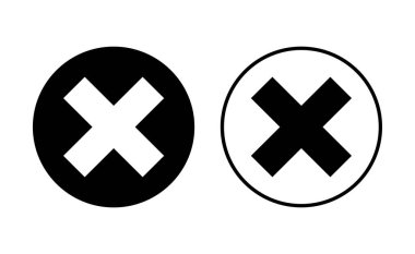 Simgeyi kapat. Simge vektörünü sil. çapraz işaret