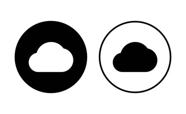 Bulut simgesi hazır. bulut vektörü simgesi