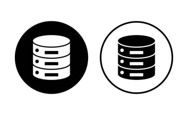 Veritabanı simgesi seti. veritabanı vektörü simgesi